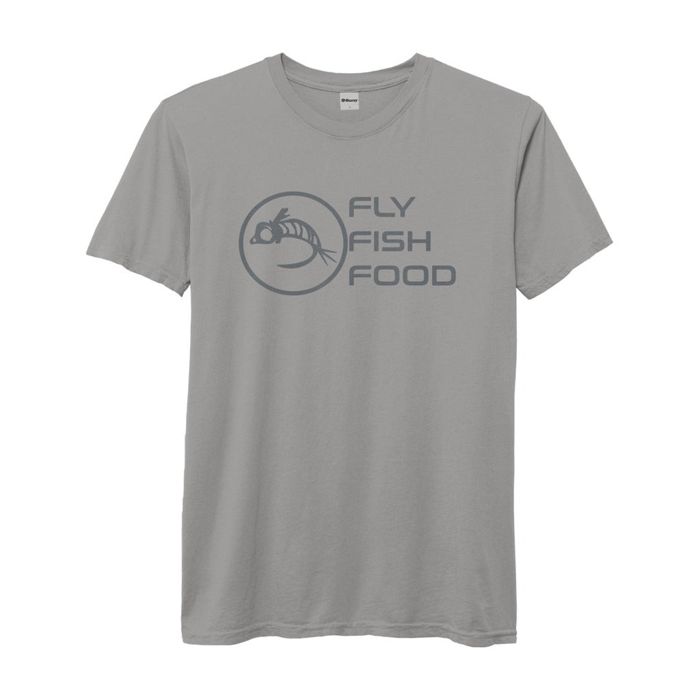 Рыболовная рубашка Fly Fish Food Logo Tee - Graystone