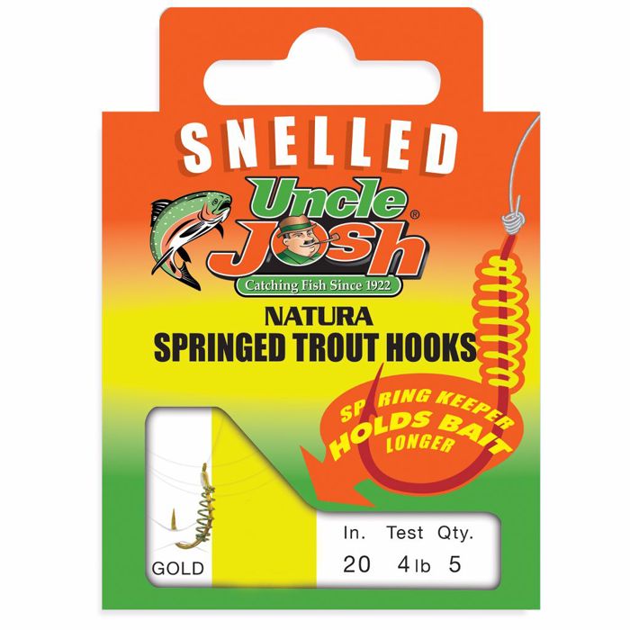 Крючки Uncle Josh Snelled Spring Trout Hooks - #8