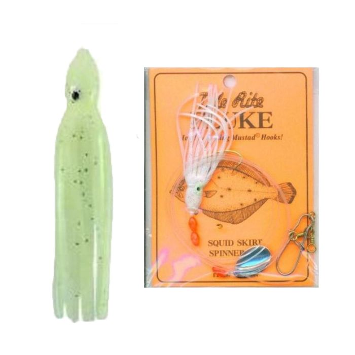 Готовая оснастка Tide Rite R563 Wide Gap Hook Squid Skirt Spinner Fluke Rig