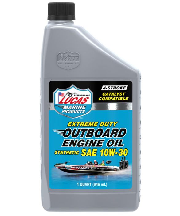 Масло для лодочного мотора Lucas Outboard Engine Oil Synthetic SAE 10W-40 - Quart
