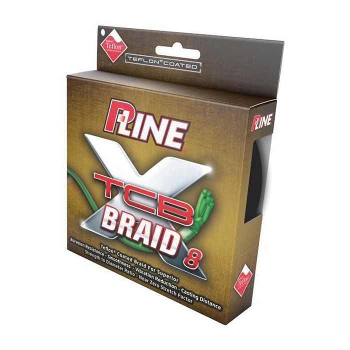Плетёный шнур P-Line XTCB 8 Braided Fishing Line - 30lb, Green, 150yds