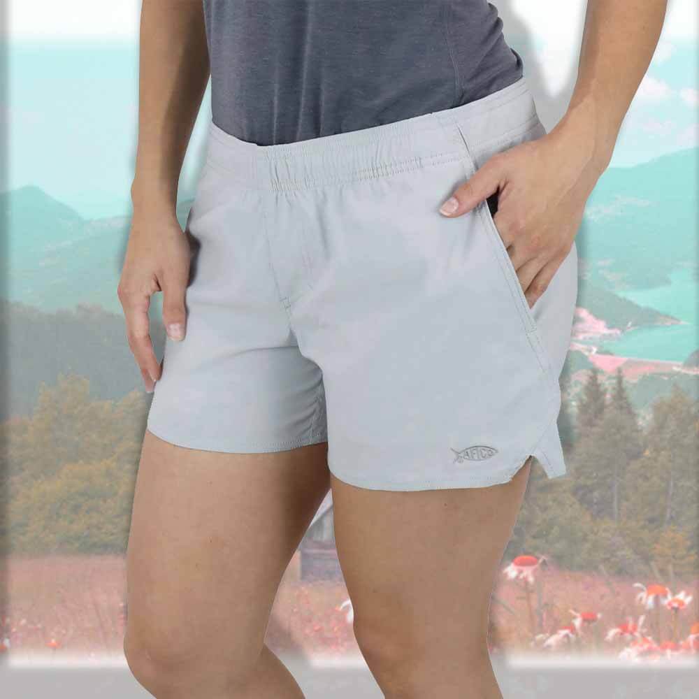 Фонарь Aftco Women's Sirena Hybrid Tech Shorts Light Grey - X-LARGE