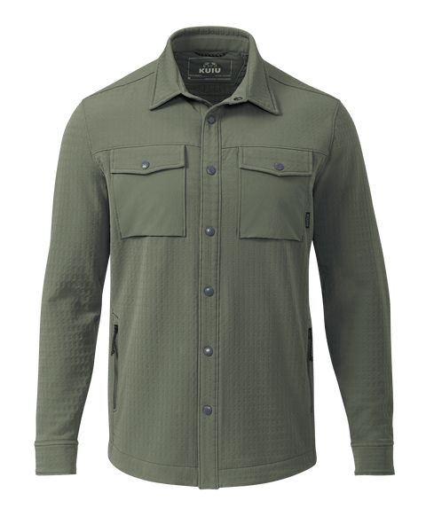 Рубашка-куртка KUIU Blockfield Fleece Shirt Jacket | Dark Sage