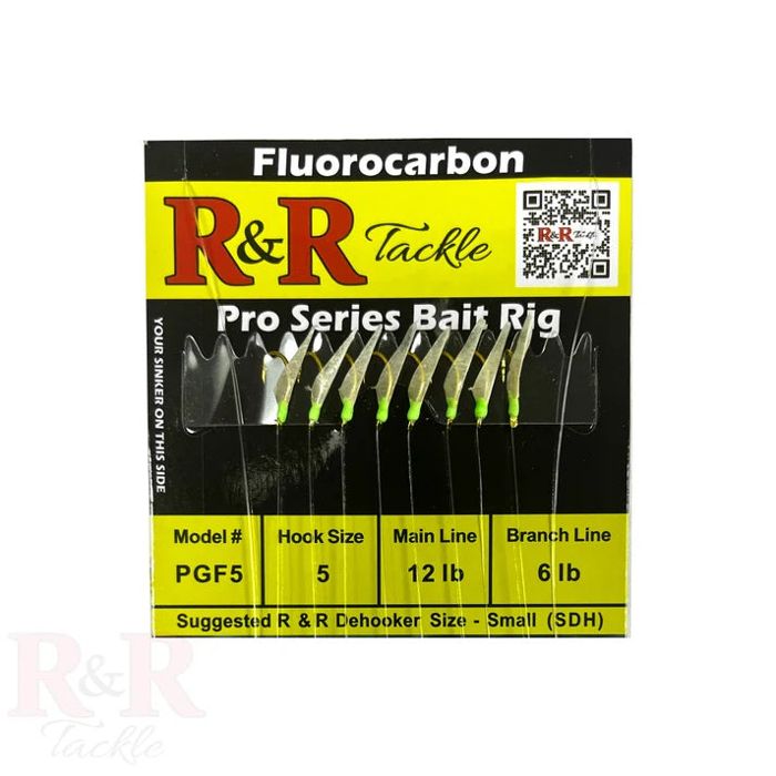 Готовая оснастка R&R TACKLE PGF5 Fluorocarbon Bait Rig
