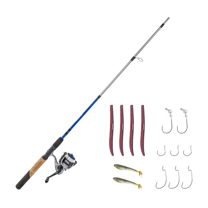 Комплект удилище + катушка Zebco Ready Tackle Bass Spinning Combo