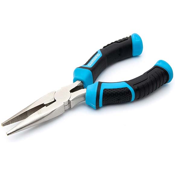 Плоскогубцы рыболова Shimano Brutas Silver Nickel Needle Nose Pliers