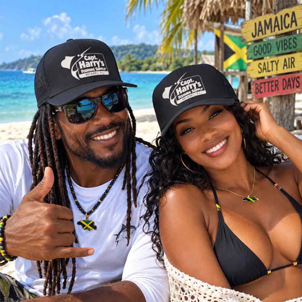 Головной убор Capt. Harry's Products Capt. Harry's Black 7 Panel Hat