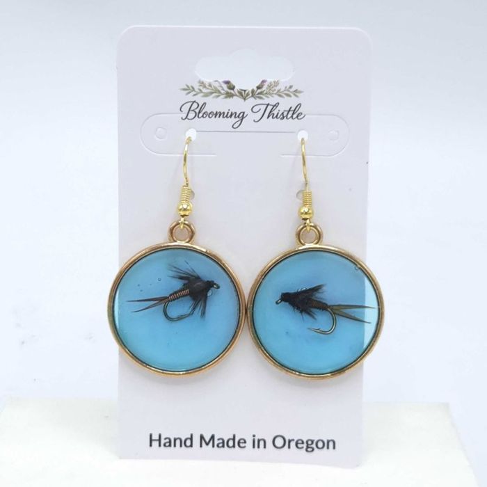 Мушки Rising Waters Round Fly Earrings - By Blooming Thistle