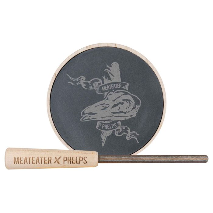 Манок Phelps Game Calls MeatEater x Phelps Slate Over Glass Maple Pot Call