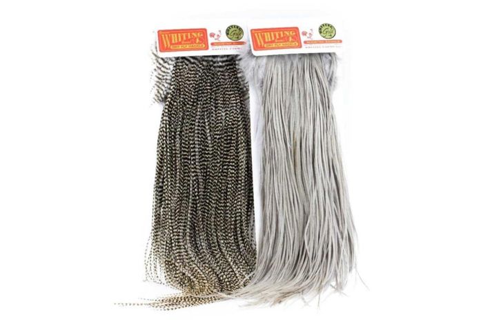 Перо для вязания мушек Whiting Dry Fly Hackle Full Saddle