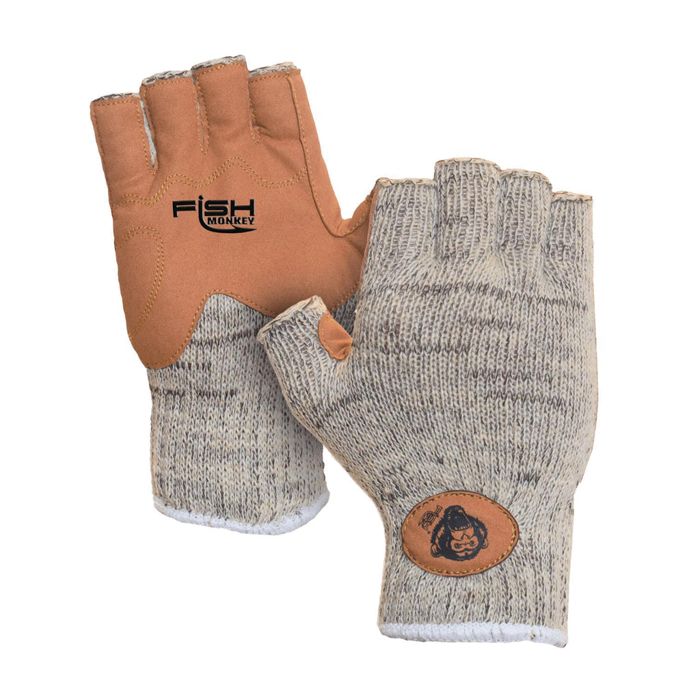 Перчатки Fish Monkey Wooly Half Finger Wool Fishing Glove FM30