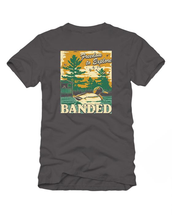 Рыболовная рубашка Banded Duck Blind Poster Short Sleeve Tee