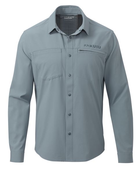 Рыболовная рубашка KUIU Mesa Vented LS Snap Shirt | Slate