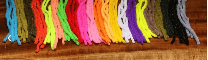 Материал для вязания мушек Hareline UV Galaxy Mop Chenille