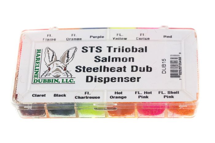 Материал для вязания мушек Hareline STS Trilobal Dubbing Salmon/Steelhead Multicolor As
