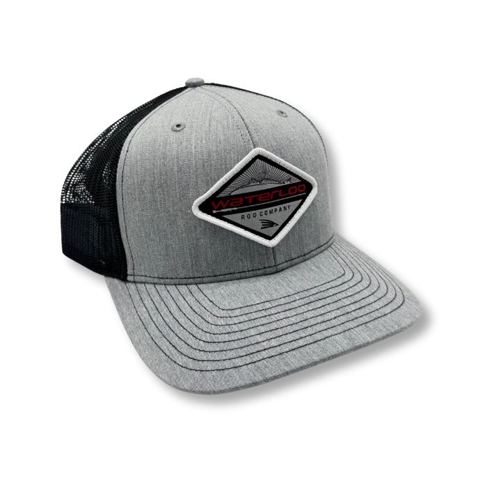Головной убор Rhodes Headwear Waterloo Heather Gray and Black Cap - Diamond Patch