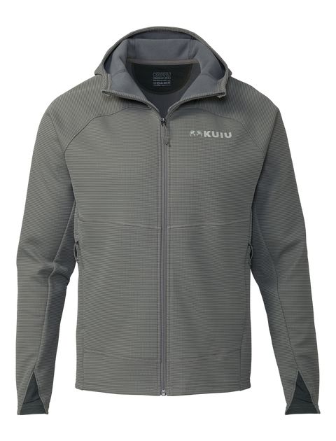 Рыболовная рубашка KUIU Peloton 240 Full Zip Hoodie | Stone