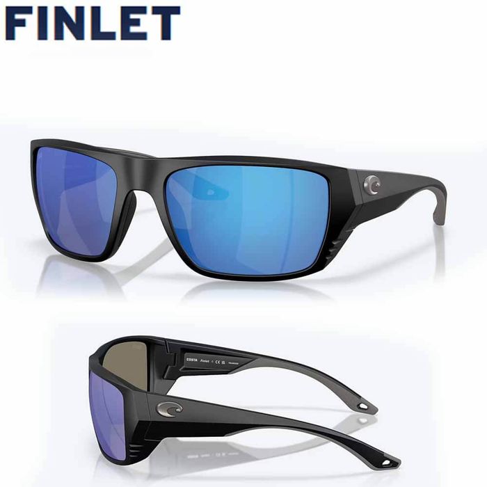 Поляризационные очки Costa Finlet Sunglasses - BLACK MATTE/BLUE GLASS