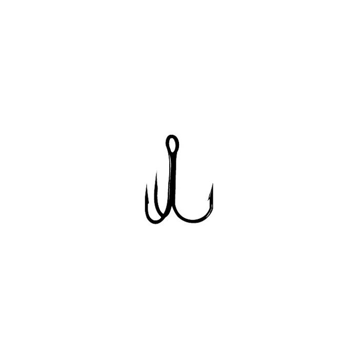 Крючки Gamakatsu Treble Hook Round Bend - Red, Size 10, 10pk