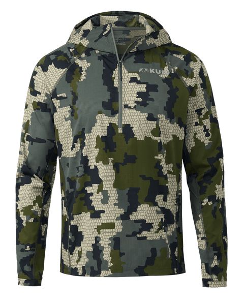 Рыболовная рубашка KUIU Tiburon Hybrid Hoodie | Verde