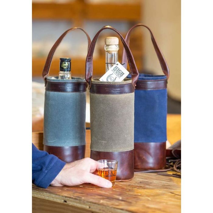 Рыболовная сумка Whiskey Leatherworks RFS Wine and Whiskey Tote - Charcoal / One Size