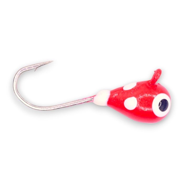 Зимняя приманка Kenders Outdoors BRIGHT RED GLOW SPOTS TUNGSTEN JIG