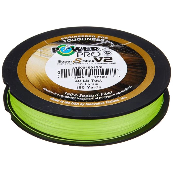 Плетёный шнур PowerPro Super 8 Slick V2 Braided Fishing Line (3000 yd Spools)