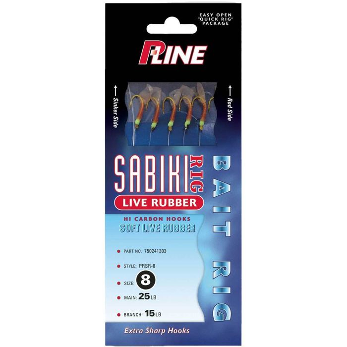 Готовая оснастка P-Line Live Rubber Sabikis Rig