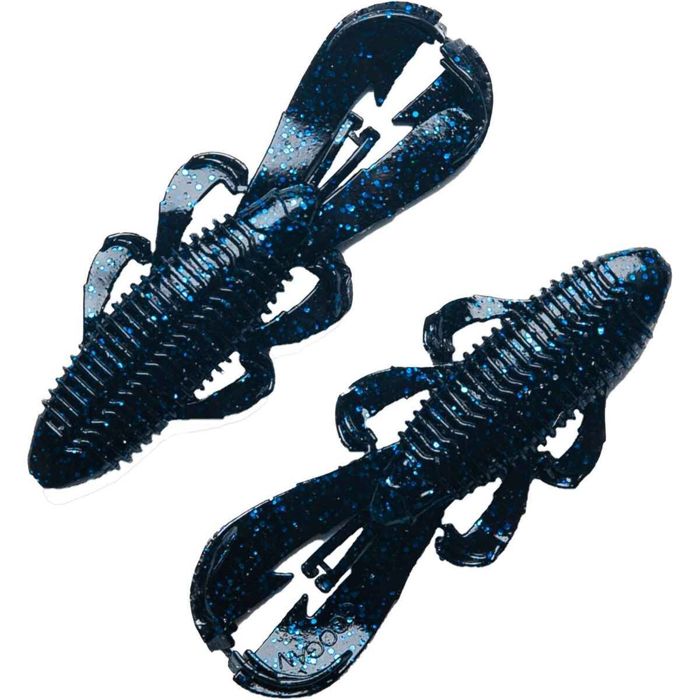 Силиконовая приманка Googan Squad Googan Bandito Bug Creature Bait - Black Blue Flake, 4in