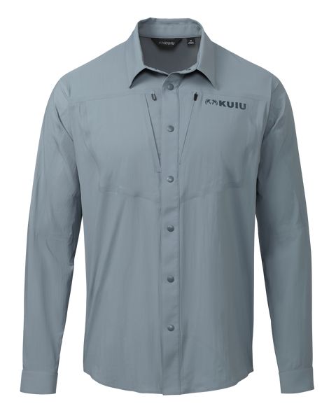 Рыболовная рубашка KUIU Outlet Salton LS Shirt | Slate