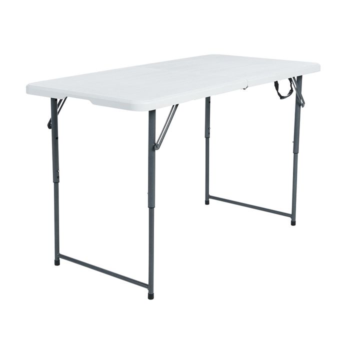 Кемпинговая мебель Peakform 4' Adjustable Fold-in-Half Table, White