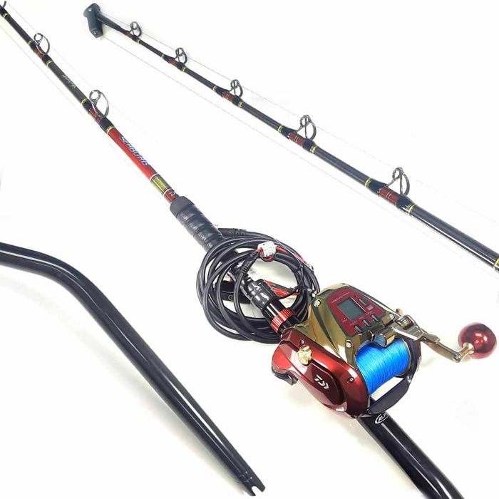 Плетёный шнур Daiwa Seaborg G 1200 Electric Reel 6' 2pc Deep Drop Rod Combo with Braid