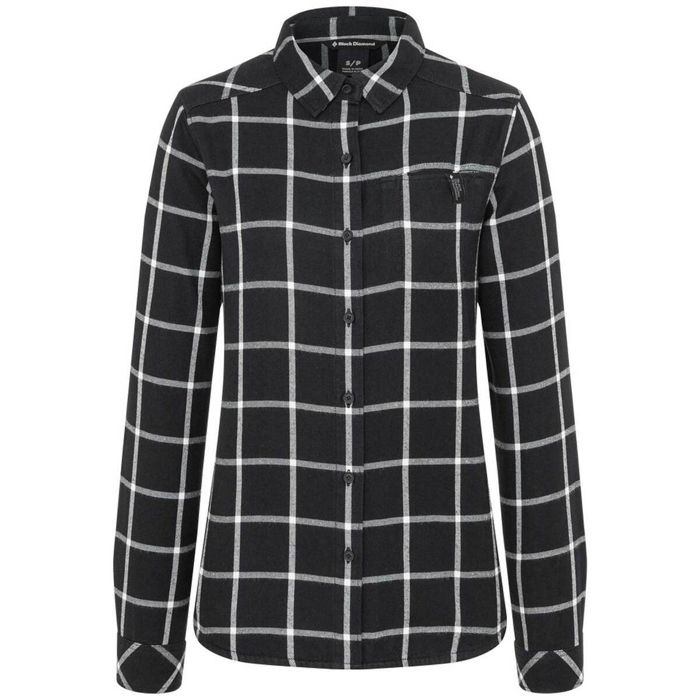 Рыболовная рубашка Black Diamond Women's Serenity Flannel Long Sleeve Casual Shirt - Black