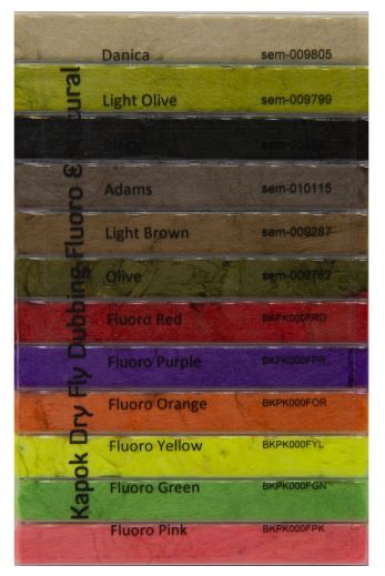 Мушки Semperfli Kapok Dry Fly Dubbing Dispensers