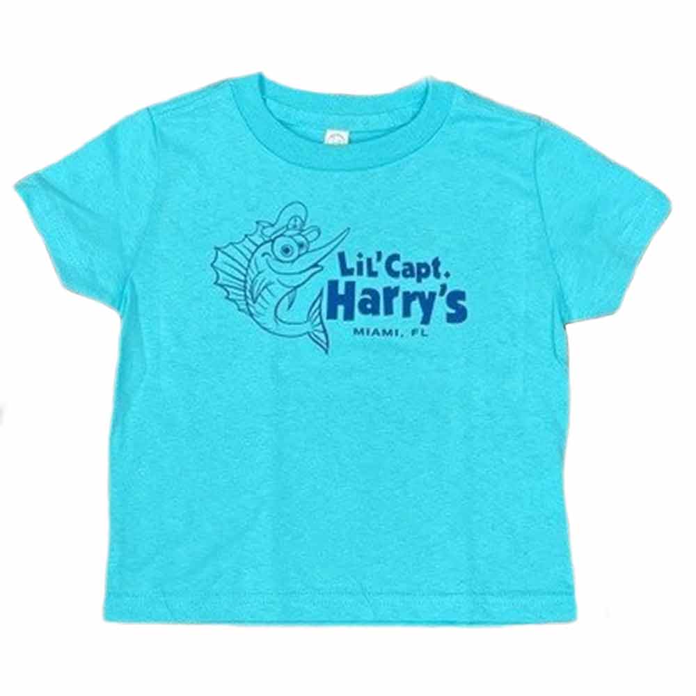 Рыболовная рубашка Lil Capt Harry's Blue Cotton T Shirt - 2T