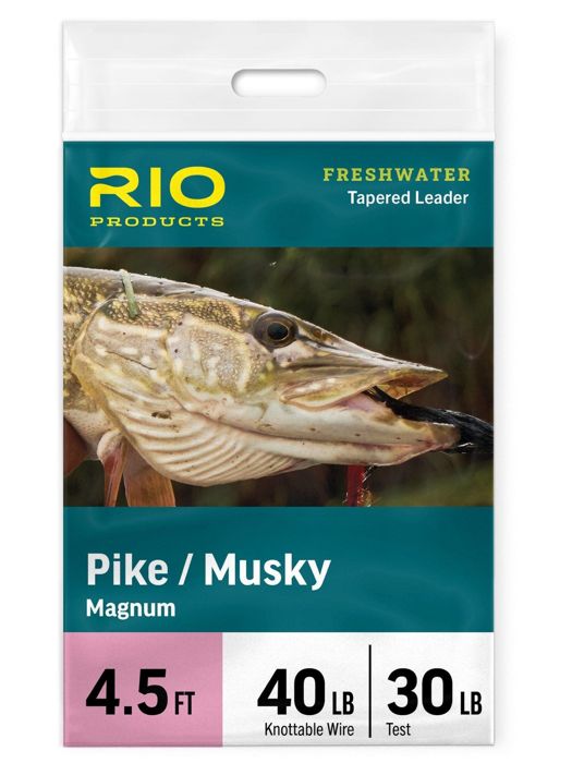 Поводковый материал RIO Pike & Musky Magnum Leader - Magnum Leader - 4.5ft & 30lb test & 4