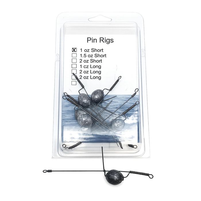 Готовая оснастка Fish Razr Pin Rigs Short 6 Pack (Natural Baits)