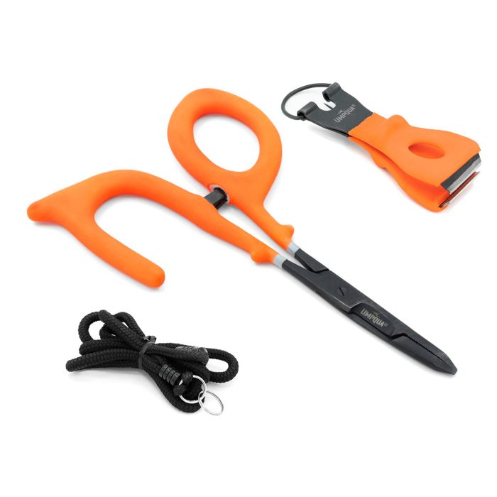 Аксессуар нахлыстовика Umpqua 6" RiverGrip PS Open Clamp 6"/Nipper/Lanyard - Black