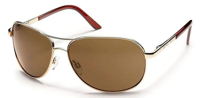 Поляризационные очки Suncloud Aviator Sunglasses - Gold/Brown