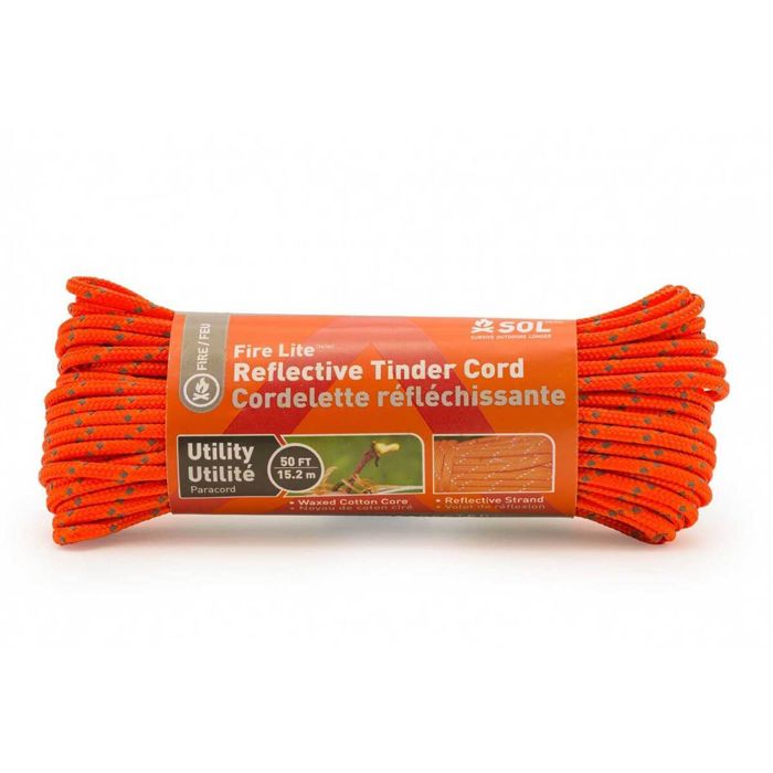 Шнур SOL Fire Lite Tinder Utility Cord 50ft