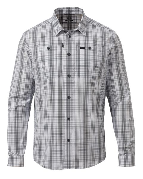 Рыболовная рубашка KUIU Borrego LS Shirt | Granite Plaid