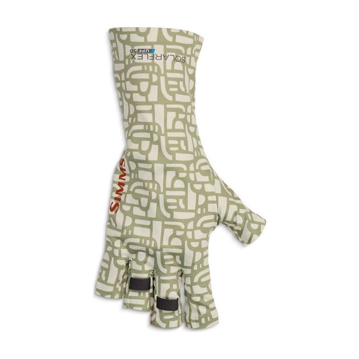 Перчатки Simms - SolarFlex Sun Glove - Block Pale Pine