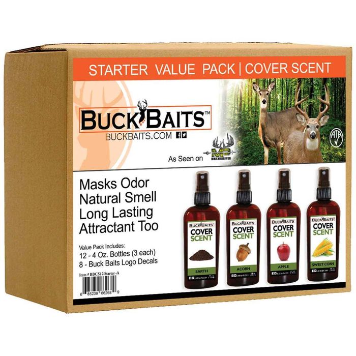 Приманка или нейтрализатор запаха Buck Baits Cover Scent Starter Kit - 4 pack - 3oz