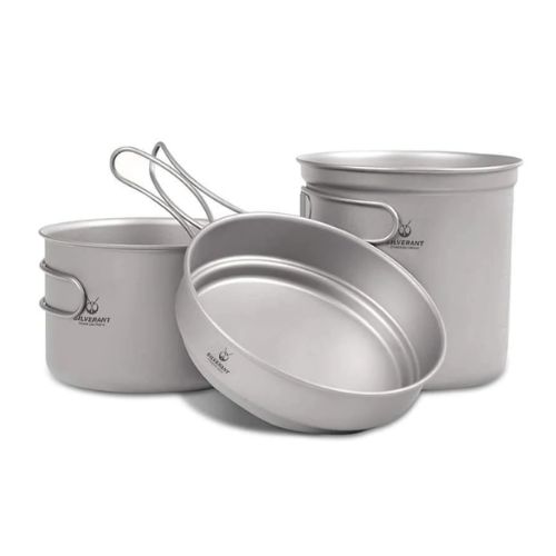 Походная посуда Titanium 3 Piece Cookset by SilverAnt