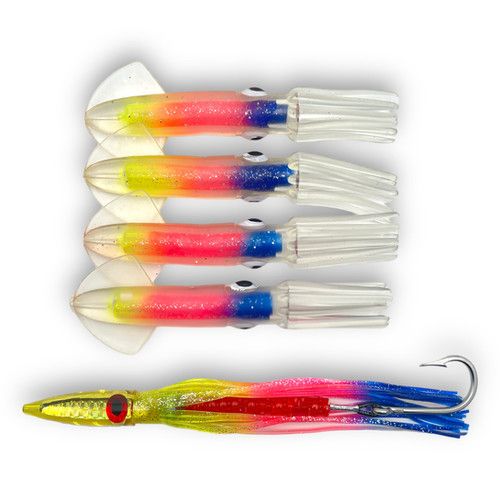 Lg. Rainbow Ultimate Squid Chain, троллинговый тизер