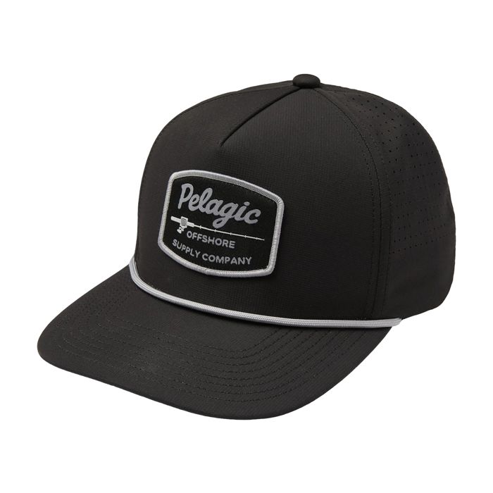 Головной убор Pelagic Upswell Rodney Mid Crown Trucker Hat - Black