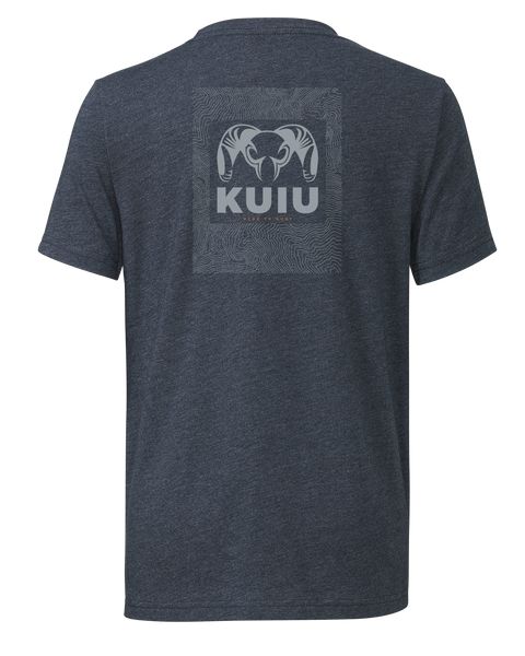 Рыболовная рубашка KUIU Youth Topo Back Logo T-Shirt | Midnight Navy
