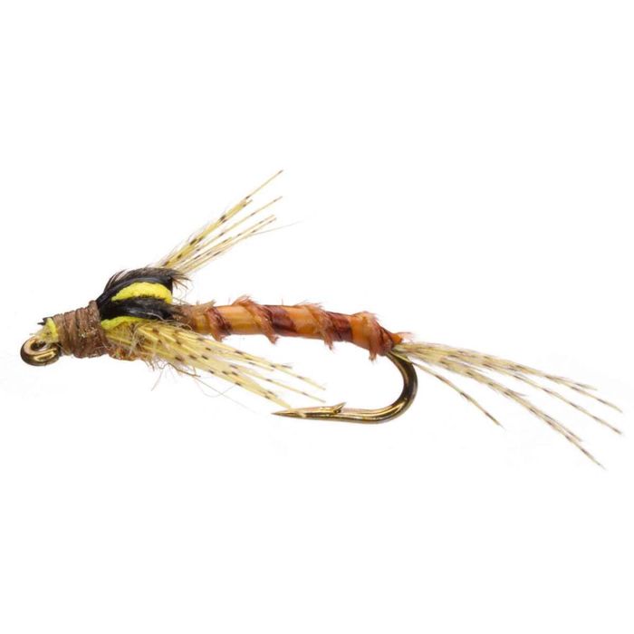Мушки RoundRocks Cracked PMD Nymph Fly - Size 18, 6 Pack