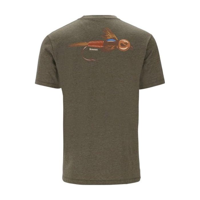 Рыболовная рубашка Simms Men's Let It Fly T-Shirt - Military Heather