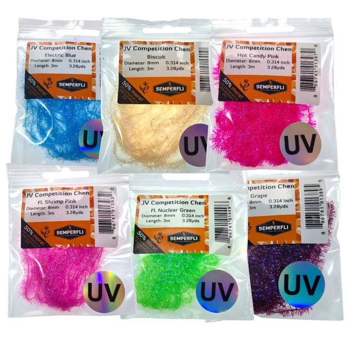 Материал для вязания мушек J. Stockard Fly Fishing Competition UV Chenille 8mm